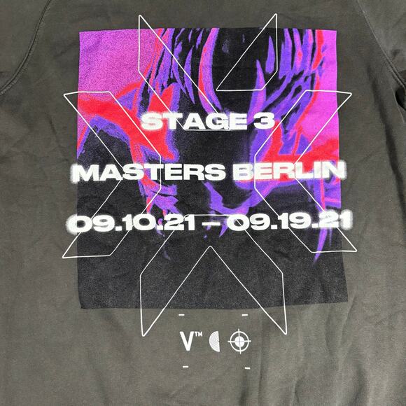RARE Valorant 2021 VCT Berlin Video Game Yoru Sentinels Mens Hoodie Size S Grey - Picture 6 of 7